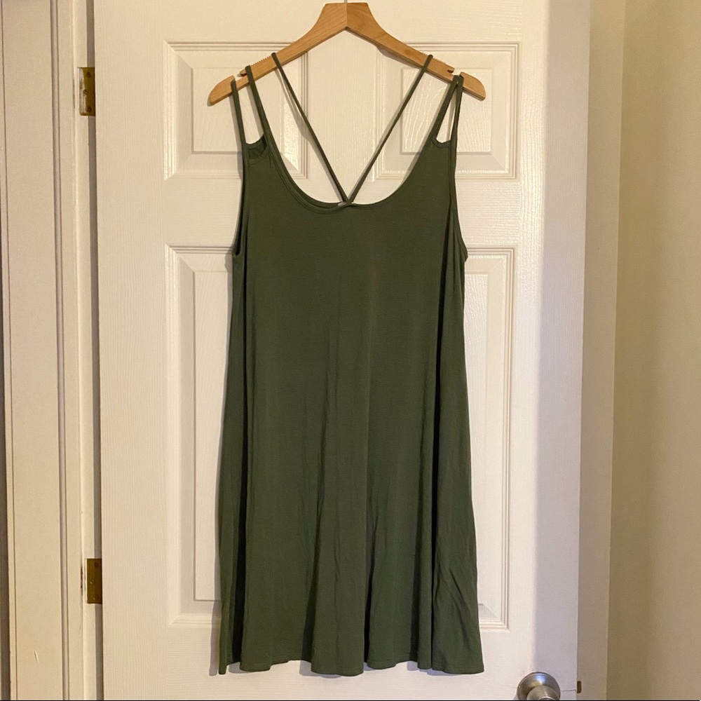 Francescas’s Collection Olive Green TShirt Dress L